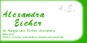 alexandra eicher business card